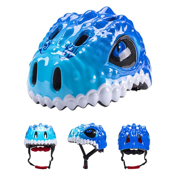 Justerbar 3D Dinosaur Åndbar Børnehjelm til Cykling og Skateboarding