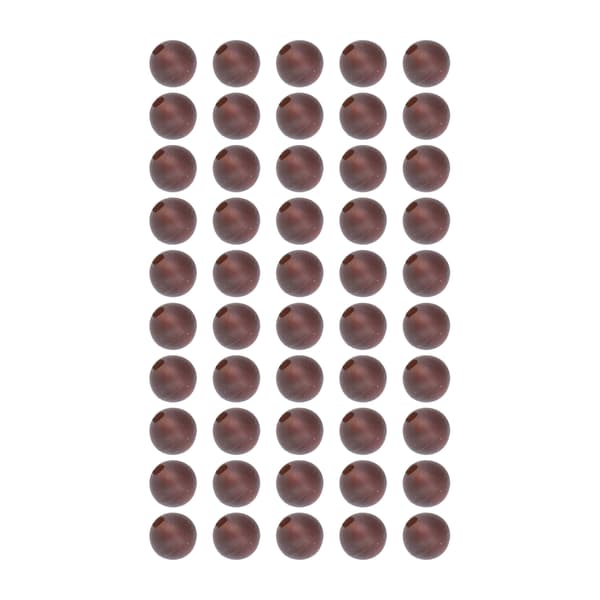 50 stk. bløde karpefiskekugler 6 mm diameter brune karpefisketilbehør