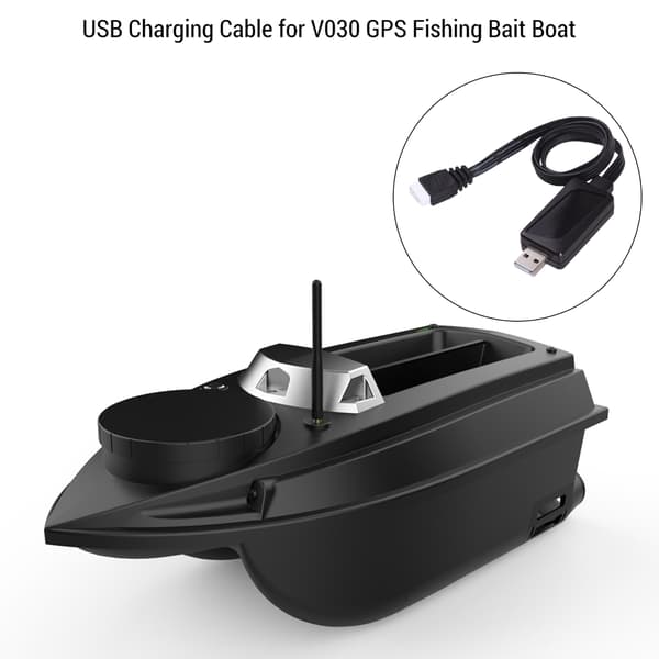 USB-opladerkabeladapter til fiskebåd V030 GPS-agnbåd