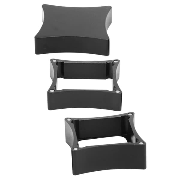 Aluminium kridtholder med klips og billardtilbehør - 3 cm/1,2 tommer, let og holdbar, sort