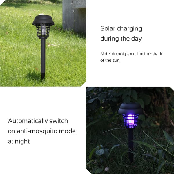 2 kpl aurinko-LED-hyttyslamppua ulkokäyttöön puutarhan koristevaloksi