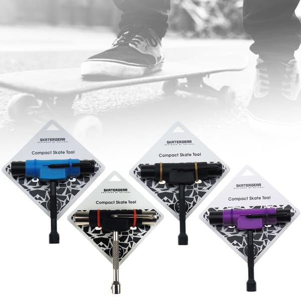 5-i-1 Bærbart T-nøgle Skateboard Værktøj til Skateboards og Longboards - Hardware Tilbehør