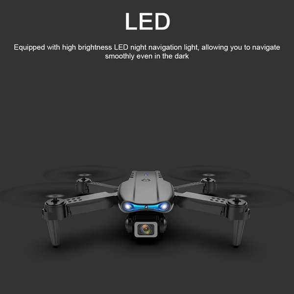 Fjernkontroll Drone med 4K-kamera, flyfotografering, barneleke, quadcopter