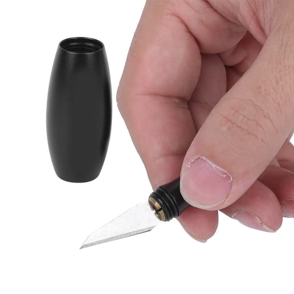 Mini bærbar bowlingkniv i aluminiumslegering til skæring af papir, plast og tekstiler
