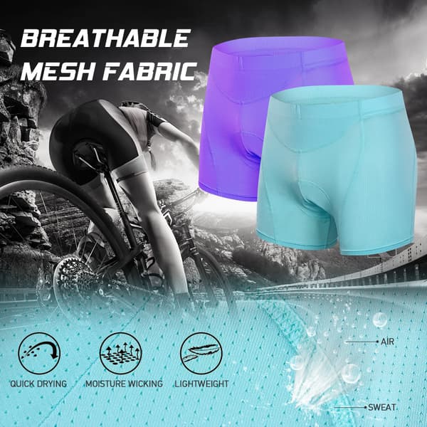 Cykelshorts til kvinder med 3D-polstring, åndbart mesh til MTB-cykler