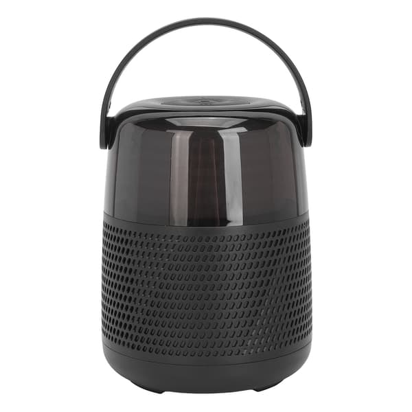 Mini Bluetooth 5.0 -karaokelaite langattomalla mikrofonilla, LED-valoilla, 3D-tilaäänellä, musta