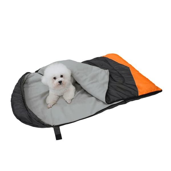 Hundsovsäck med värme och justerbar temperaturkontroll, perfekt för camping och resor.