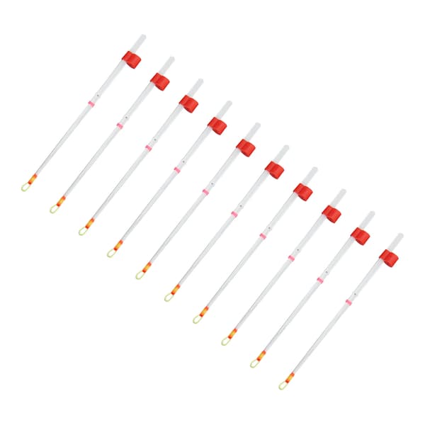 10 stk Mini Tip Top Fiskestang Is Vinter ABS Tilbehørsverktøy 130mm