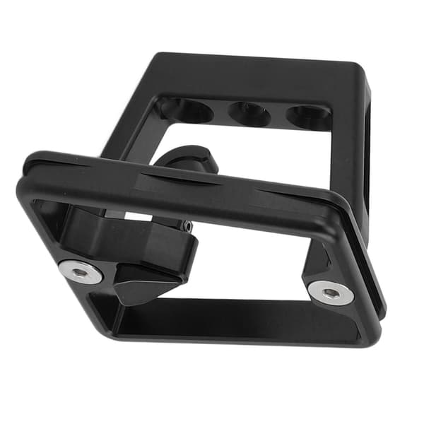 Frontbagagebærerblok til foldecykel, aluminiumslegering, 3-hullers adapter med skruer, sort