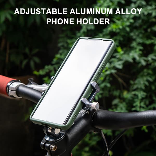Justerbar Anti-Shake Cykeltelefonholder i Aluminiumslegering
