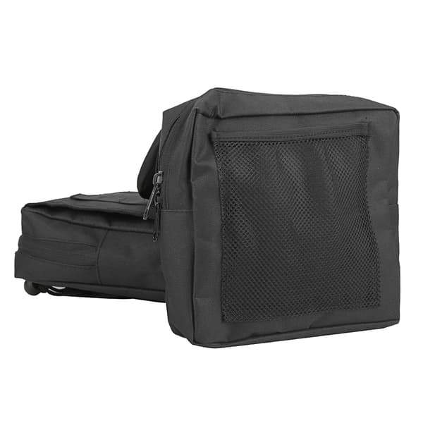 Sidetaske til motorcykel, ATV, snescooter, vandafvisende polyester med lynlås og spænde