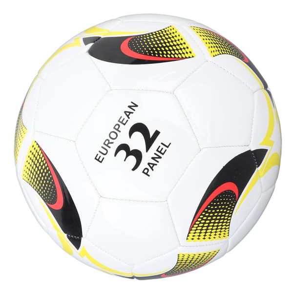 Fotboll Storlek 5 PVC Elastisk Majsmönster Vit Present för Träning och Matcher