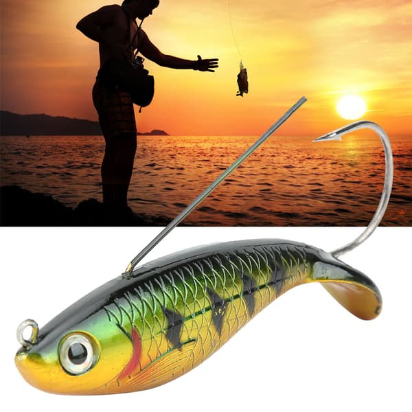 ABS Simulation Hard Lure med enkeltkrog til dybhavsfiskeri - assorterede farver 33g