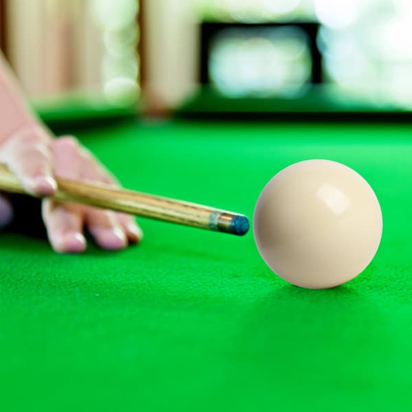 2 hvide kugler til pool/billardtræning, 5,72 cm standard harpiks bordspil