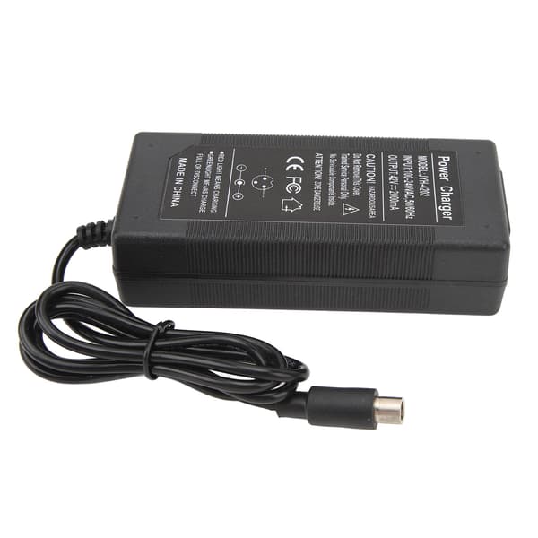 Lader for 42V 2A elektrisk sparkesykkel kompatibel med Xiaomi M365 PRO PRO2 Ninebot ES2 ES4 EU-plugg