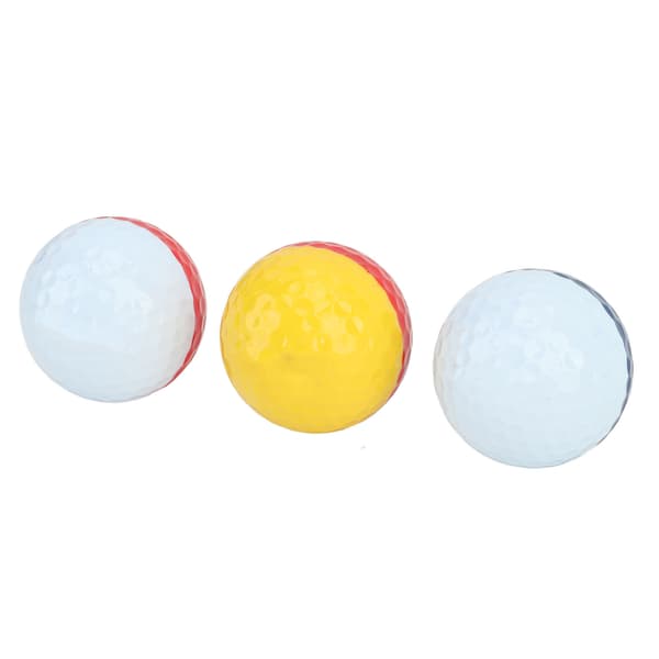 Høj Elasticitet Langdistance Golfbolde, Dobbeltfarvet, til Træning og Konkurrence, 12 stk.