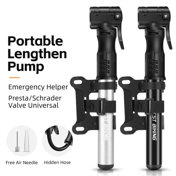100PSI Cykeldäckpump med Bärbar Minifotpump för Mountainbikes och Basketbollar