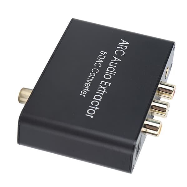 DAC ARC-omvandlare Ljudextraktor med volymkontroll 192KHz Optisk/koaxial ingång