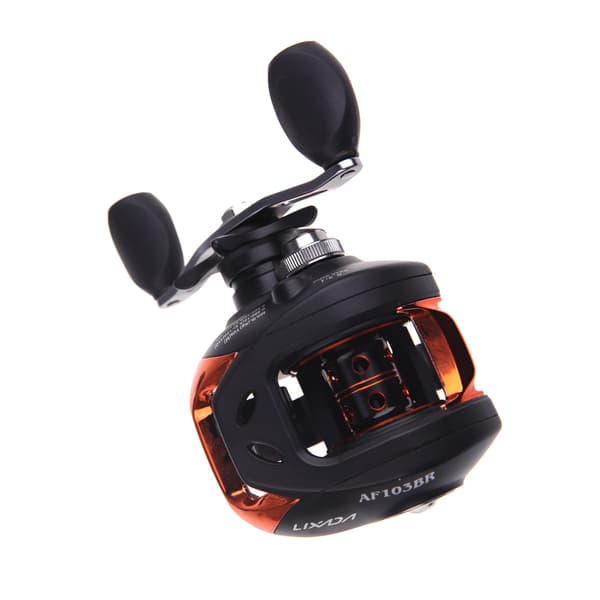 Lixada AF103 10+1BB 6.3:1 Oikeakätinen Baitcasting-kalastusvapa, musta