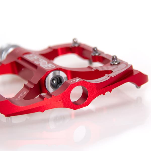 Letvægts skridsikre flade platformspedaler i aluminiumslegering til MTB og stier