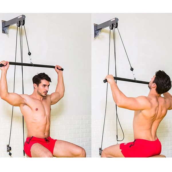 DIY Roterande Biceps Pull-Up Bar med Halkfritt Grepp för Professionellt Gymbruk