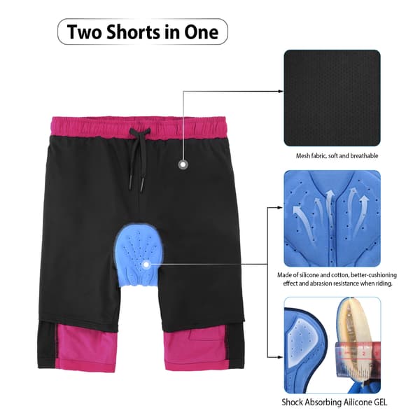 TOMSHOO Herr 3D-vadderade cykelshorts, andningsbara, vid passform, MTB utomhussport