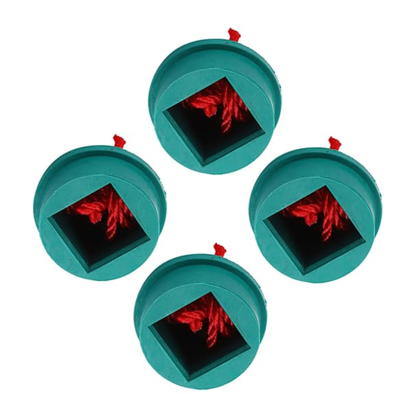 4 STK Gummi Kridtholder til Billard & Snooker Bordtilbehør Grønt Cover