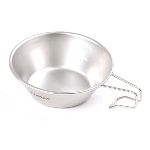 2 st Sierra campingmugg i rostfritt stål 200 ml med måttband för backpacking