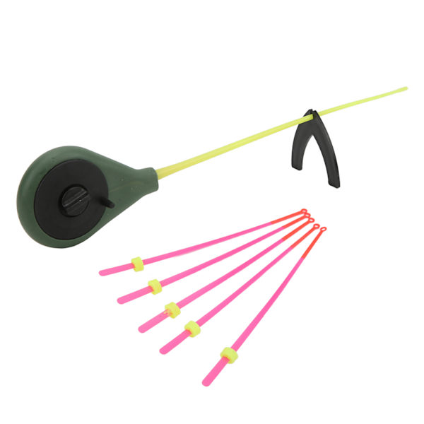 Mini isfiskespökit med topp, bärbart, ABS-material, för vinterfiske, 16 cm