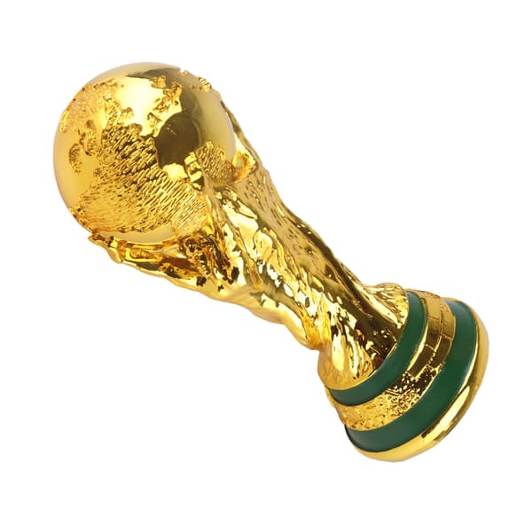 Replika av FIFA World Cup 2022 guldcup, dekorationspresent för fans, 21 cm solid