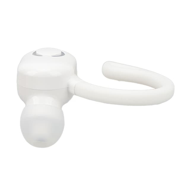 Bluetooth 5.2 Headset med Brusreducering och Mikrofon, Lättvikt för Förare, Kontorsanvändning, Vit