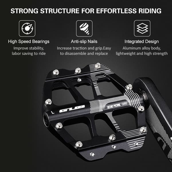 MTB Cykelpedaler Anti-Paw Bred Platform 4,2 Tommer 3 Lejer Letvægts Universal
