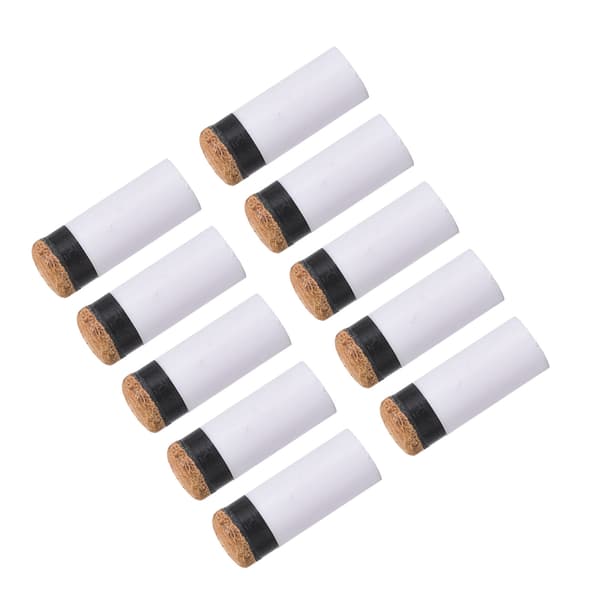 10PCS Snooker Pool Cue Tips 13mm Läder Plast Ersättningstillbehör