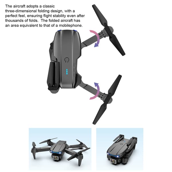 Fjärrstyrd drönarleksak för barn, Quadcopter med 4K-kamera, tydlig flygfotografering