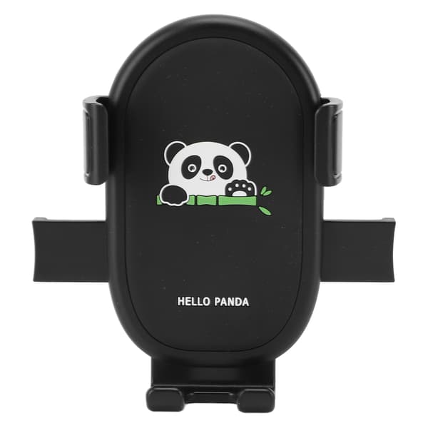 Panda Standard Cykeltelefonholder med Stødabsorbering og Quick Release til Scooter/Motorcykel - Sort