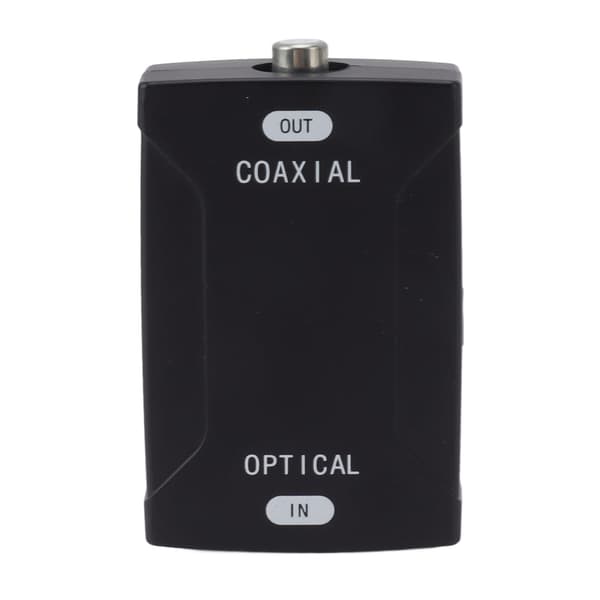Koaksial til Optisk Digital Lydkonverter SPDIF Tovejs Repeater Adapter Kompakt
