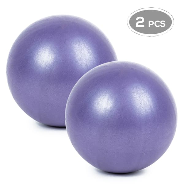 2 st Anti-ruptur Yogaboll 25cm Mini Pilatesboll Stabilitetsstång PVC