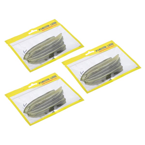 3-set mjukt silikonmaskformat bete konstgjort fiskedragstillbehör #5