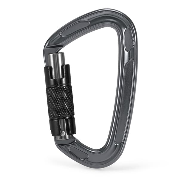 24KN Twist Locking Karabinhage i Aluminiumslegering til Klatring og Netting