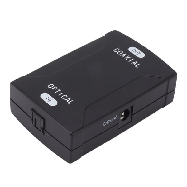 Koaksial til Optisk Digital Lydkonverter SPDIF Tovejs Repeater Adapter Kompakt