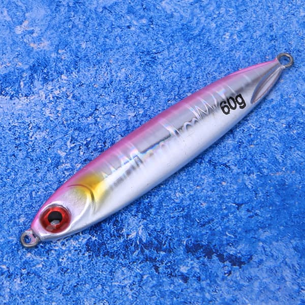 2 st simulerade fiskformade fiskedrag med levande simställning - rosa