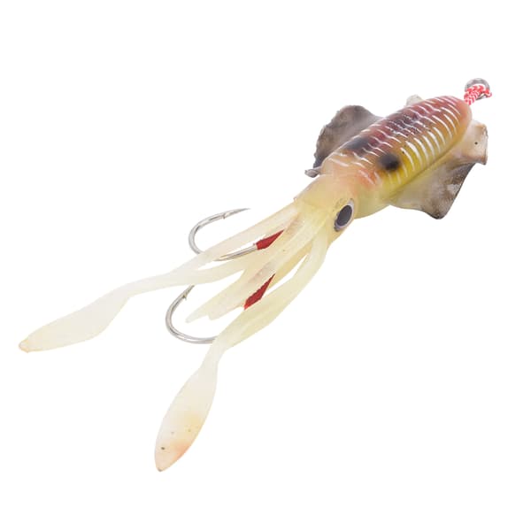 Kalmari-viehe UV-pehmeä valaiseva 2 PVC-koukulla 15,3 cm 60 g Tekoviehe-tarvike 1#