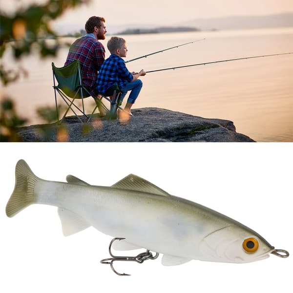 Tekokala viehe 20CM todenmukainen koukulla, simuloitu viehe kalastukseen