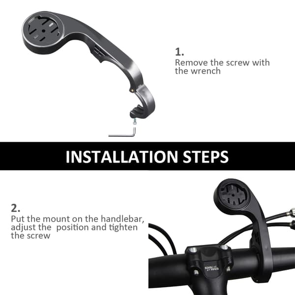 Frontmontert sykkelcomputerfeste for Garmin Edge landeveissykler
