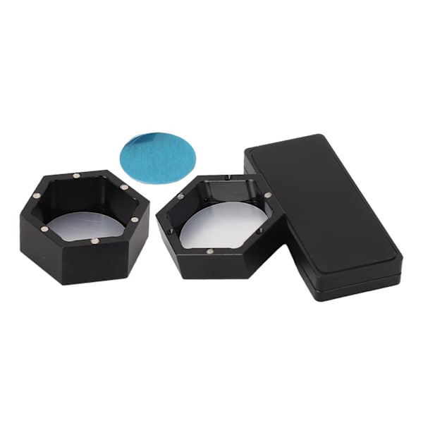 Bærbar Mini Hexagonal Magisk Billard Kridtholder med Klips og Køpude