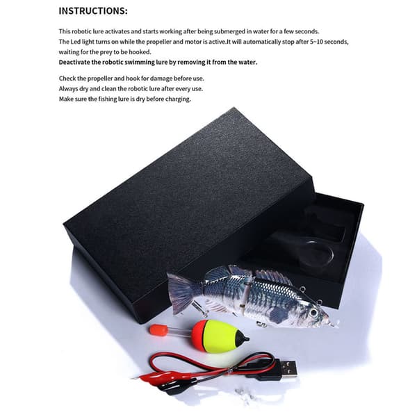 USB elektriskt fiskedrag med realistisk simrörelse, hållbart ABS-material, 14 cm 54 g