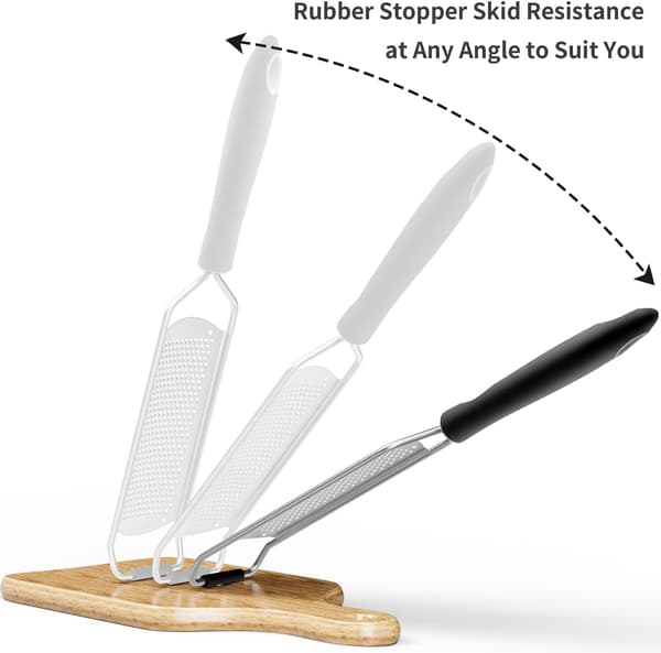 Premium klassisk skarp zester-rivejern i rustfrit stål, til parmesan, ingefær, chokolade, muskatnød og trøfler