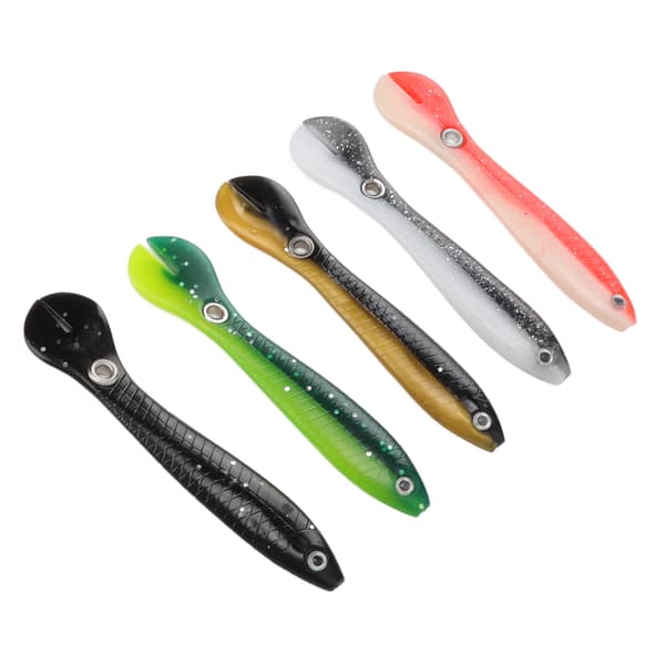 5 Locha fiskedrag 10 cm Hög simulering 3D-ögon Mjuk flexibel levande PVC