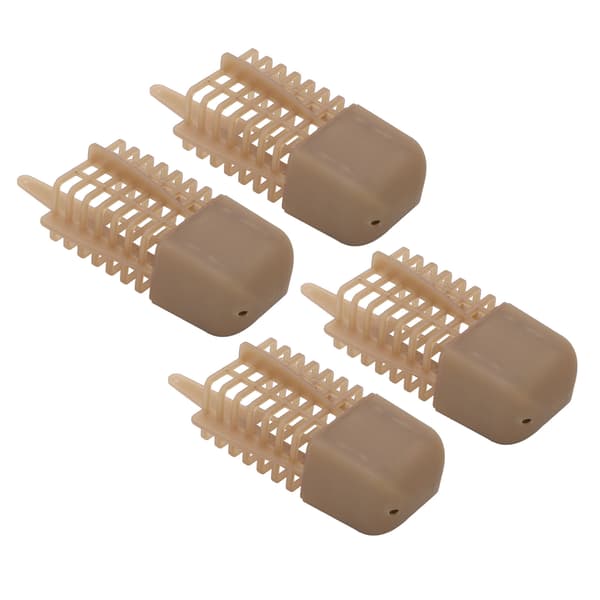4 stk. fastpunkt-agnbur for karpefiske med ABS+jernmateriale, justerbar, 40g