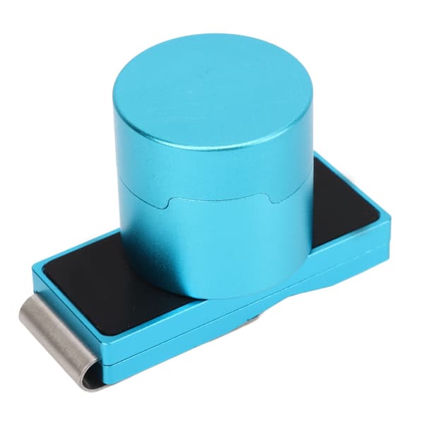 Magnetisk Billard Kridtholder, Aluminiumslegering med Fast Klips, Bærbart Snooker Tilbehør, Blå